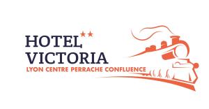 a logo for a hotel vichy victoria known centre parachute compliance at Hotel Victoria Lyon Perrache Confluence in Lyon