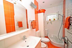 Koupelna v ubytování Apartman Diana