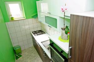 Kuchyň nebo kuchyňský kout v ubytování Apartman Diana