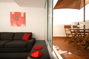 Et sittehjørne på Sant Pau Terraces Apartments