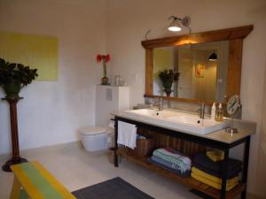 Koupelna v ubytování Les Gris
