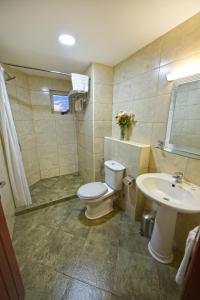 Koupelna v ubytování Hotel Sojovalo