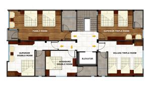 Půdorys ubytování Ngoc Minh Hotel