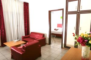 Prostor za sedenje u objektu Hotel Mansel