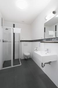 Koupelna v ubytování Hotel Pošta