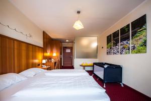 Postel nebo postele na pokoji v ubytování Hotel Touring