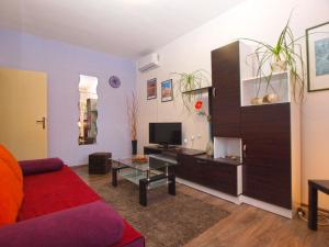 TV a/nebo společenská místnost v ubytování Apartment Luciano 1540