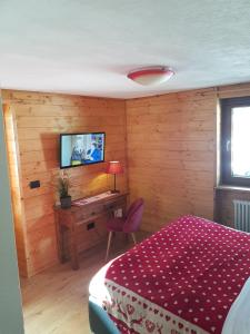 Télévision ou salle de divertissement dans l'établissement B&B Gressoney