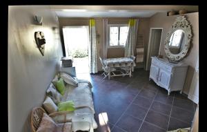 Posezení v ubytování La Bastide des Sources