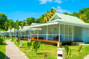 A garden outside Bequia Plantation Hotel
