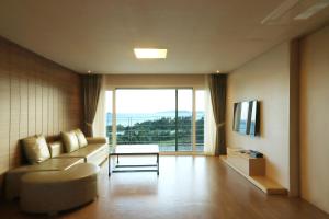 TV a/nebo společenská místnost v ubytování Y Resort Jeju