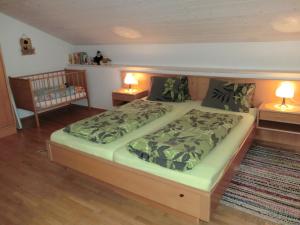 Postel nebo postele na pokoji v ubytování Obergarberhof