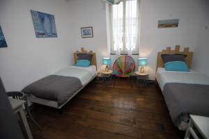 Posteľ alebo postele v izbe v ubytovaní Chambres d'Hôtes Ene Gutizia