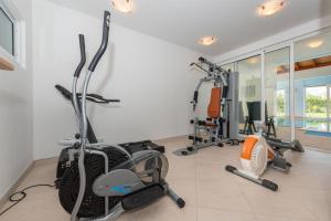 Fitness centrum a/nebo fitness zařízení v ubytování Villa Betina