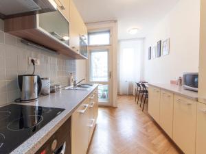 Η κουζίνα ή μικρή κουζίνα στο Modern Central Apartment Dlouhá +7 φωτογραφίες