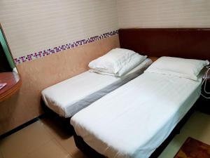 Uma cama ou camas num quarto em Astronaut's Hotel
