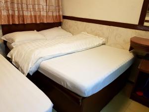 Uma cama ou camas num quarto em Astronaut's Hotel