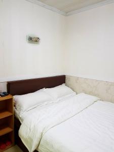 Uma cama ou camas num quarto em Astronaut's Hotel