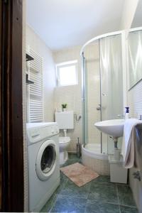 Koupelna v ubytování Apartman Sara