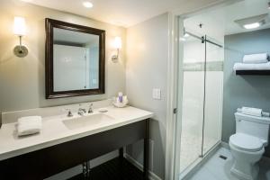 Koupelna v ubytování Hotel Metropole