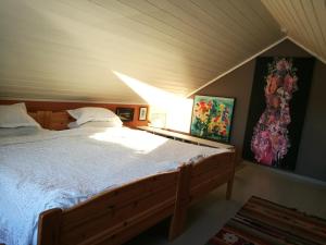 Postel nebo postele na pokoji v ubytování Art Studio