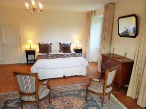 Letto o letti in una camera di Manoir de Kergrec'h