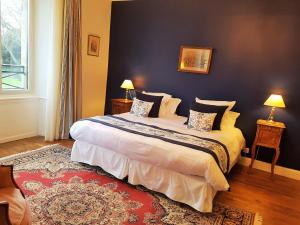 Letto o letti in una camera di Manoir de Kergrec'h