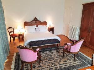 Letto o letti in una camera di Manoir de Kergrec'h