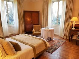 Letto o letti in una camera di Manoir de Kergrec'h