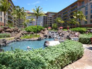 a water park in front of a hotel at Konea 244 at Honua Kai in Lahaina