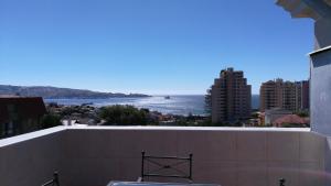 a view of the ocean from a building at CasaMatta in Viña del Mar