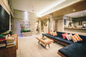Posezení v ubytování Lokal Bali Hostel