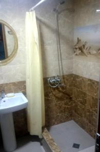 Koupelna v ubytování Apartment Erekle