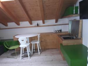 Küche/Küchenzeile in der Unterkunft Albergo Riglarhaus