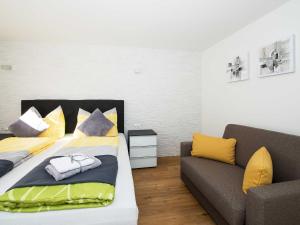 A seating area at Ferienwohnung - Bergblick - Vandans