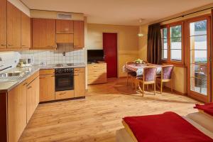 Η κουζίνα ή μικρή κουζίνα στο Hotel Central Wolter - Grindelwald