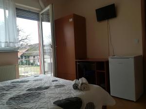 Televízia a/alebo spoločenská miestnosť v ubytovaní Guesthouse Sava