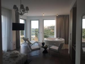 Istumisnurk majutusasutuses Max Luxury Suite - Servizio Spiaggia Inclusa