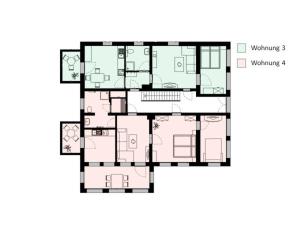 a floor plan of a house at Haus Seestern in Thiessow