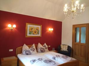 Voodi või voodid majutusasutuse Gästezimmer Brühl toas