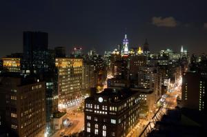 Nespecifikovaný výhled na destinaci New York nebo výhled na město při pohledu z hotelu