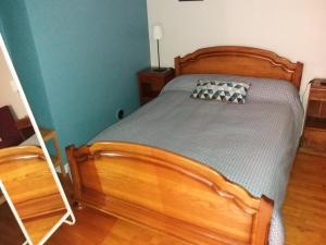Postel nebo postele na pokoji v ubytování Chambres d'hotes de Pouldiguy