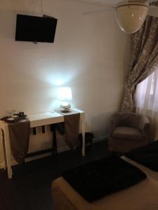 Istumisnurk majutusasutuses Albergo Marin