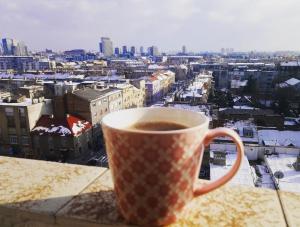 Výhľad na mesto Záhreb alebo výhľad na mesto priamo z apartmánu