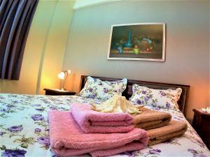 Posteľ alebo postele v izbe v ubytovaní Athevillas Chrysoula
