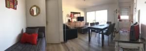 Χώρος καθιστικού στο Appartement, vue mer à 150m de la plage +10 φωτογραφίες