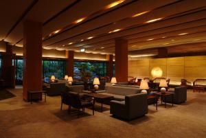 Area soggiorno di Kinosaki Onsen Nishimuraya Hotel Shogetsutei