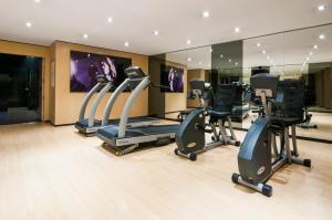 Posilňovňa alebo fitness centrum v ubytovaní Eurostars Palace