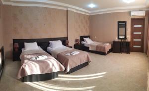Letto o letti in una camera di Hotel New Telavi