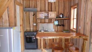 Una cocina o kitchenette en Cabañas el arrayan neltume